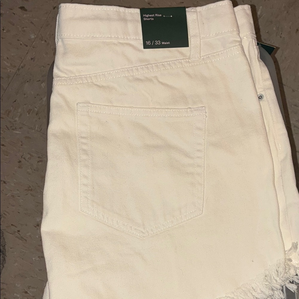 Women's white Denim Shorts